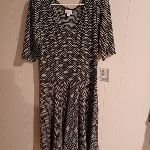 Lularoe Nicole dress Mint & Black, size 2X